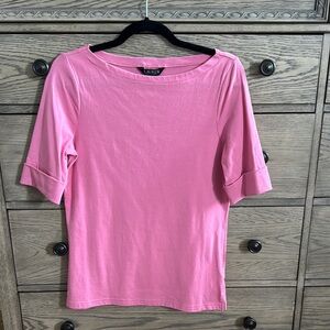 Lauren Ralph Lauren Pink Short Sleeve Tee